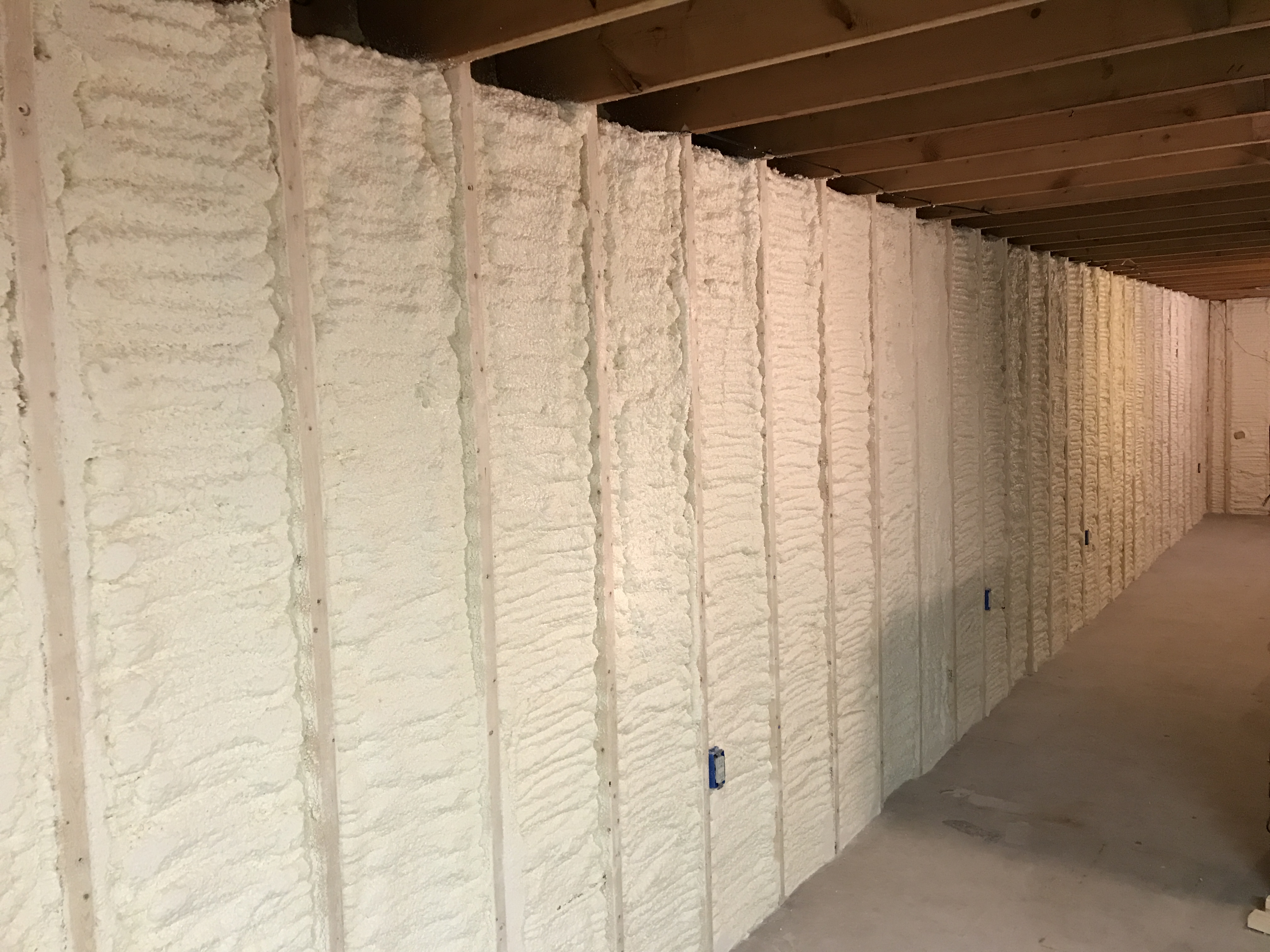 Basement Wall Spray Foam Insulation In Stevens Point WI Oakwood