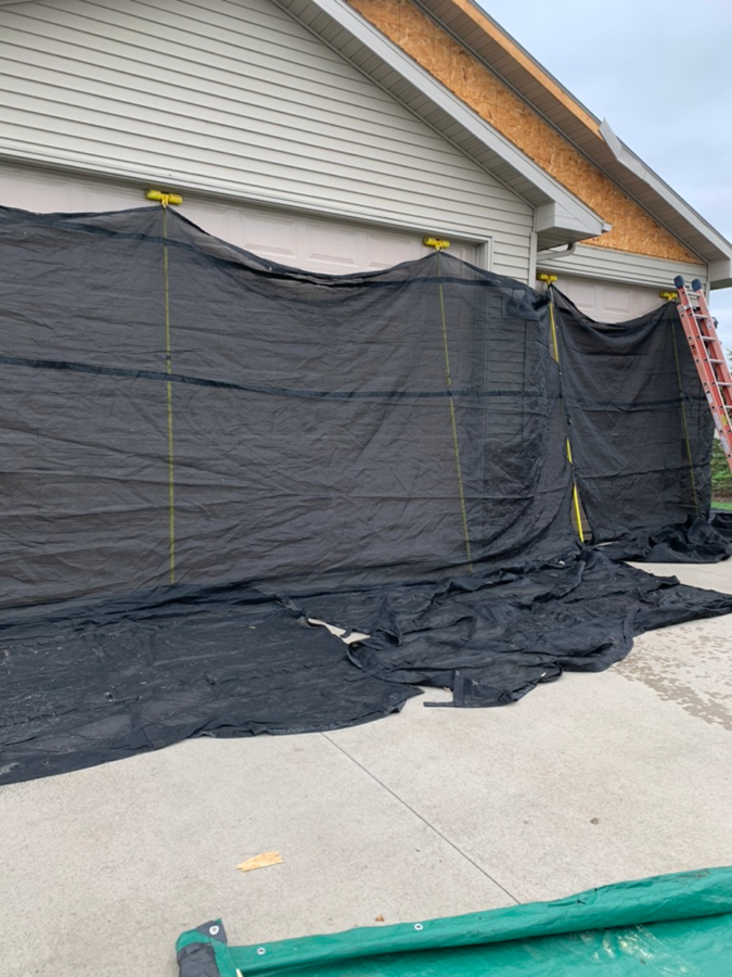 Catch-All Siding and Landscape Protection Nets